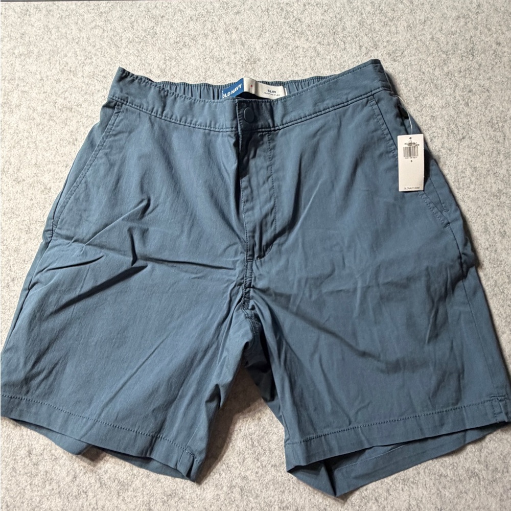Old Navy Men's Slate Blue Flat Front Shorts